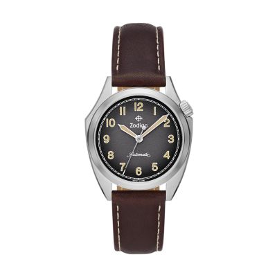 Field Olympos Automatic Leather Watch