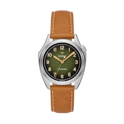 Field Olympos Automatic Leather Watch ZO9713 Zodiac Watches