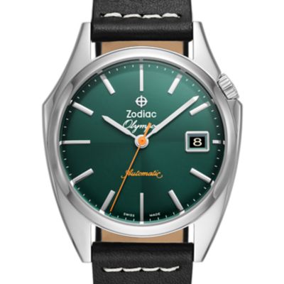 Dress Olympos Automatic Leather Watch