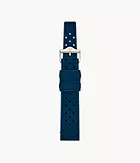 Bracelet en caoutchouc bleu marine de 20 mm