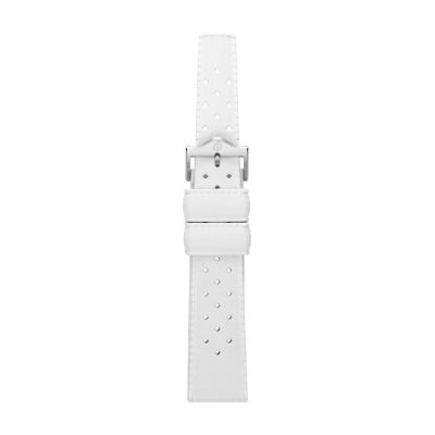 Tropic 20mm White Rubber Strap