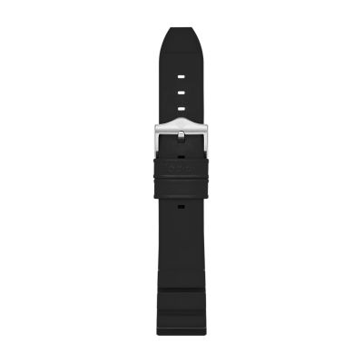 Pro-Diver 20mm Black Rubber Strap