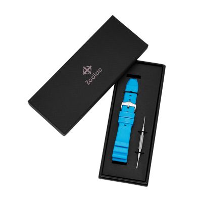 Pro-Diver 20mm Blue Rubber Strap ZOS1018 - Zodiac Watches®