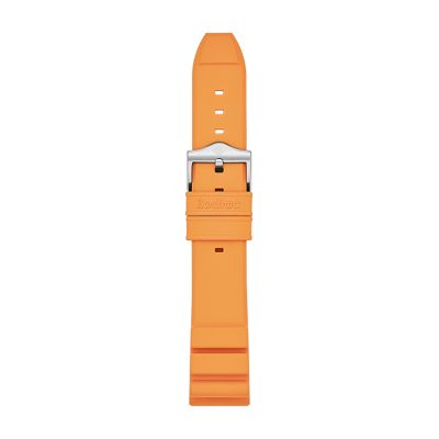 Pro-Diver 20mm Orange Rubber Strap ZOS1020 - Zodiac Watches®