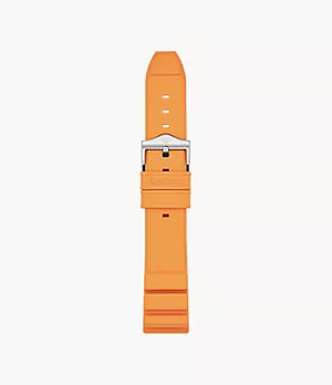 Pro-Diver 20mm Orange Rubber Strap