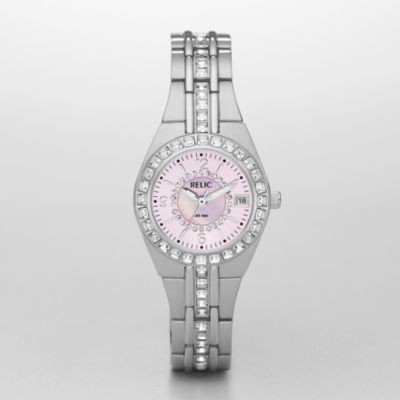 Ladies fossil relic bling watch sale