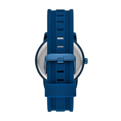 Blue strap fossil watch best sale