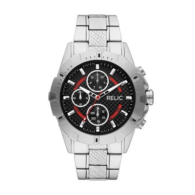 Fossil men's best sale watches silver