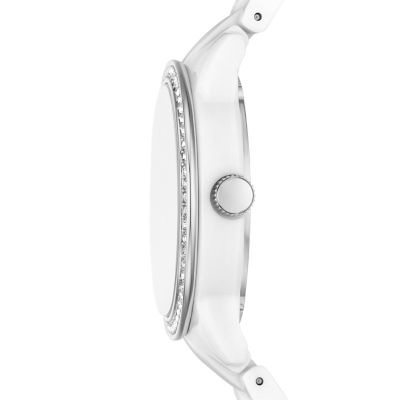 Relic by Fossil Payton Multifunction White Plastic Watch ZR16029 Watch Station