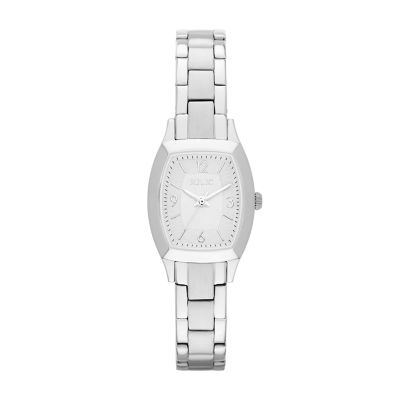 Relic Womens By Fossil Everly Three-Hand Stainless Steel Watch - Silver 60$