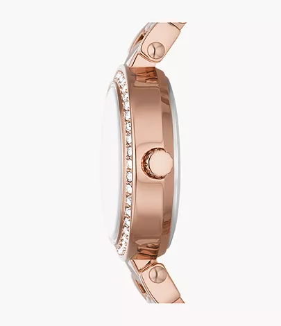 Relic By Fossil Anita Womens Crystal Accent Rose Gold-Tone Relic By Fossil Anita Womens Crystal Accent Rose Gold-Tone