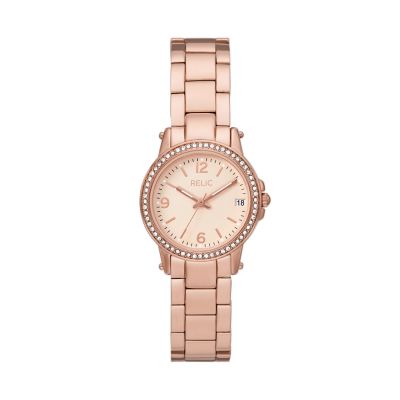 Rose gold metal online watch