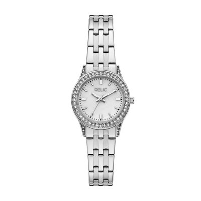 Relic Women's By Fossil Presley Three-Hand Stainless Steel Watch - Silver