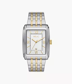 Relic by Fossil Allen Quartz Three-Hand Gold & Silver Two-Tone Metal Watch