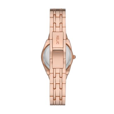 Relic by Fossil Queen's Court Three-Hand Rose Gold-Tone Metal