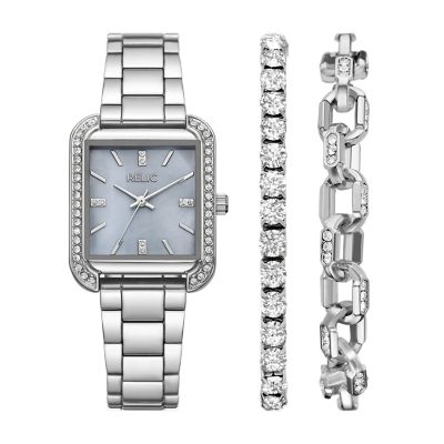 Relic Women's By Fossil Jenna Three-Hand Alloy Watch - Silver